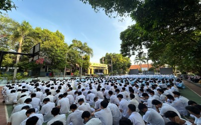 Dalam Rangka HUT BANTEN KE-24 SMAN 1 Pandeglang Melaksanakan Doa dan Tasyakuran (Istighosah)